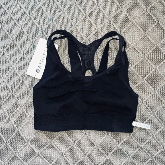 NWT Reversible Athleta Bra Black XS Neutral Sports Bra Wire-free Wireless